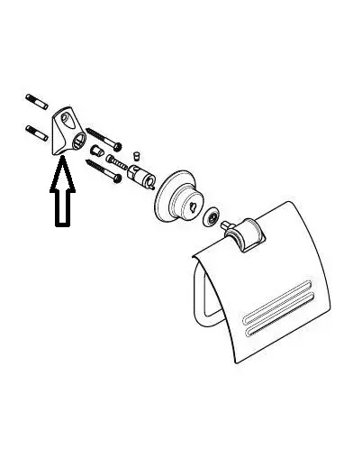 Крепление для настенного монтажа пластик