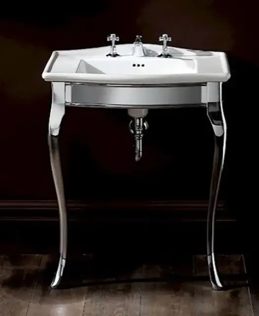 Консоль для ванной комнаты Devon&Devon Lady DELADYNK + IBLI3FWES никель блестящий