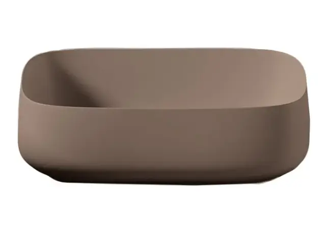 Раковина Art Ceram COGNAC QUADRO 56 COL009.40;00 marrone tortora opaco