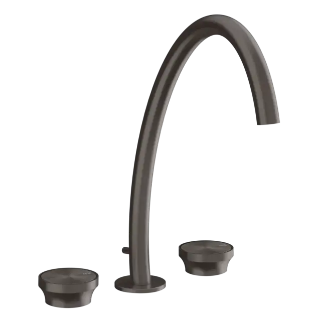 Смеситель для раковины Gessi ORIGINI 66015#707 Black Metal Brushed PVD