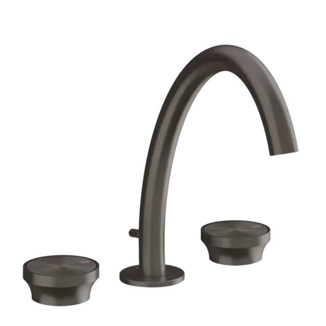 Смеситель для раковины Gessi ORIGINI 66013#707 Black Metal Brushed PVD