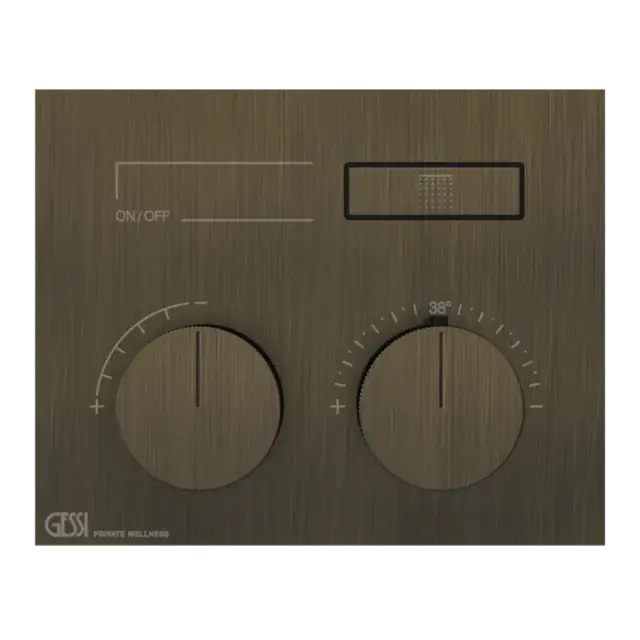 Термостат Gessi HI-FI 63002#713 античная латунь