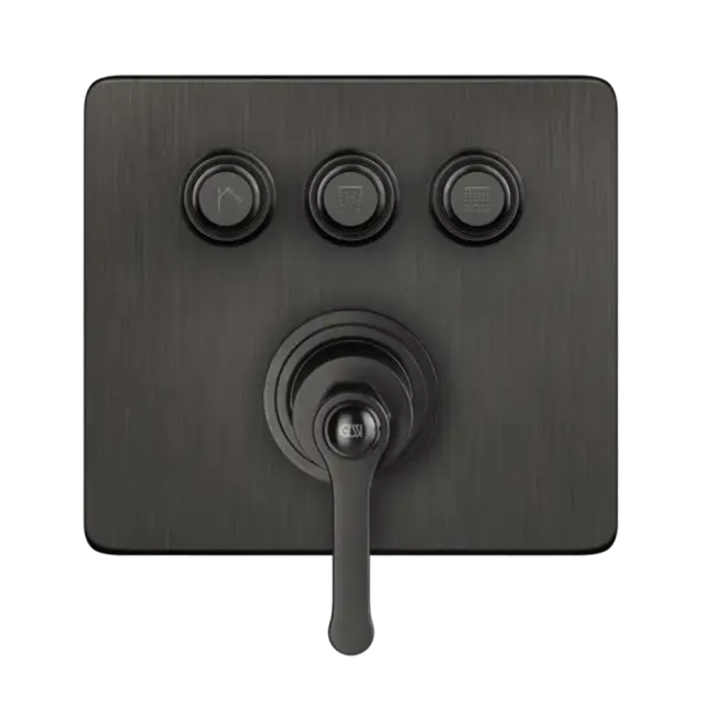 Смеситель для душа Gessi HI-FI ECLECTIC 65244#707 Black Metal Brushed PVD