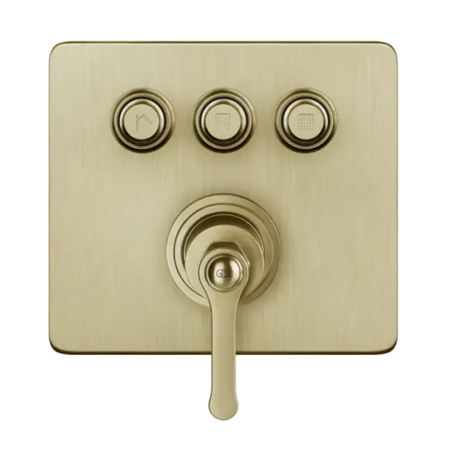 Смеситель для душа Gessi HI-FI ECLECTIC 65244#727 цвет-браш.латунь PVD