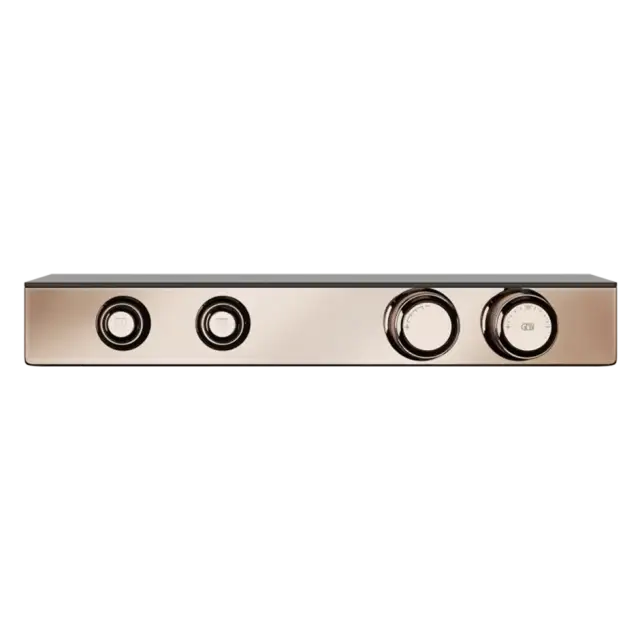Термостат Gessi HI-FI ECLECTIC 65252#030 Медный PVD, полочка-черное стекло