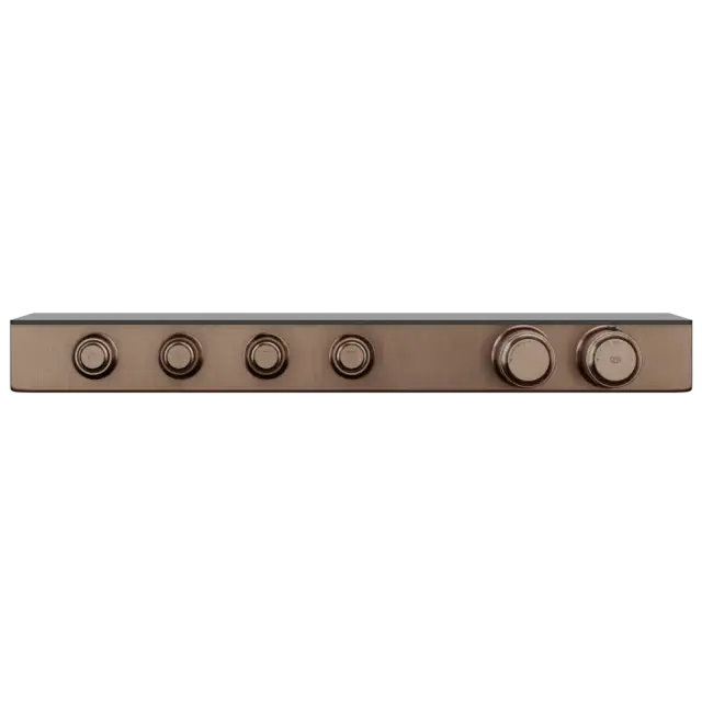 Термостат Gessi HI-FI ECLECTIC 65256#708 браш.Медный PVD, полочка-черное стекло