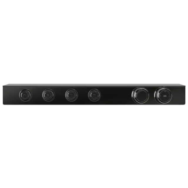 Термостат Gessi HI-FI ECLECTIC 65256#706 Black Metal PVD, полочка-черное стекло