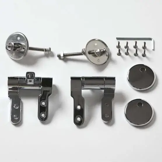 Петли для сиденья с механизмом плавного закрывания хром