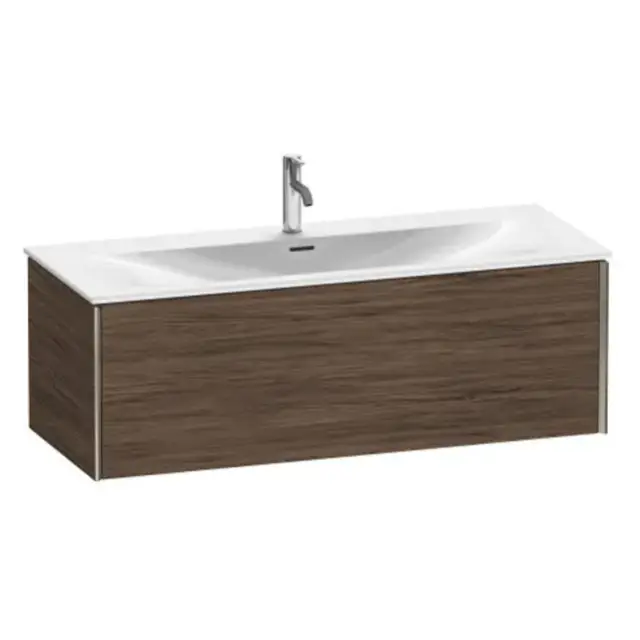 База под раковину Duravit XViu XV40360B121 Walnut Dark-21/рама champagne матовый-B1