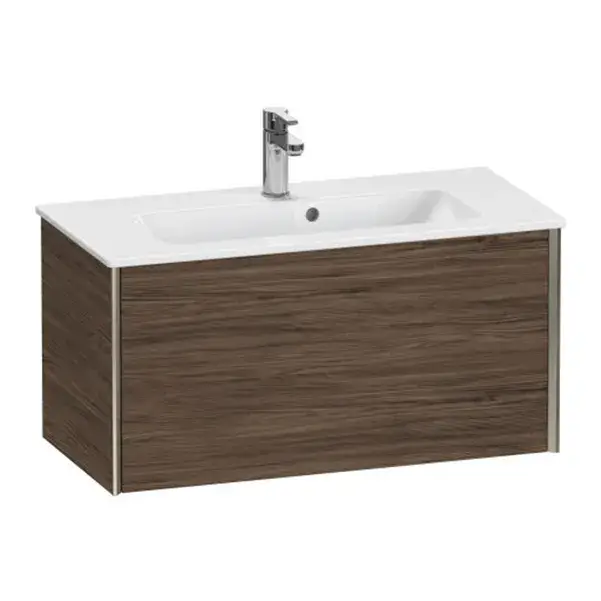 База под раковину Duravit XViu XV40790B121 Walnut Dark-21/рама champagne матовый-B1