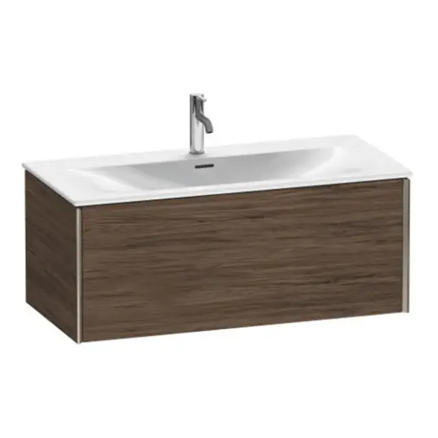 База под раковину Duravit XViu XV40350B121 Walnut Dark-21/рама champagne матовый-B1