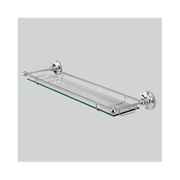Полка для ванной Devon&Devon Cavendish WM10CR хром, стекло прозрачное