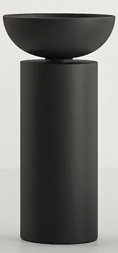 База под раковину Milldue Saba 4351 ROVERE CARBONE-601/oro nero satinato-332