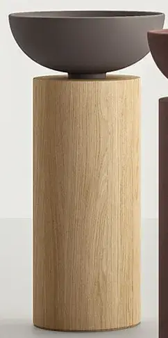 База под раковину Milldue Saba 4351 ROVERE MEZZA FIAMMA-7777/oro nero satinato-332