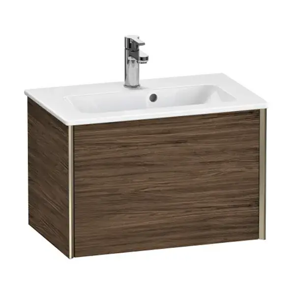 База под раковину Duravit XViu XV40780B121 Walnut Dark-21/рама champagne матовый-B1