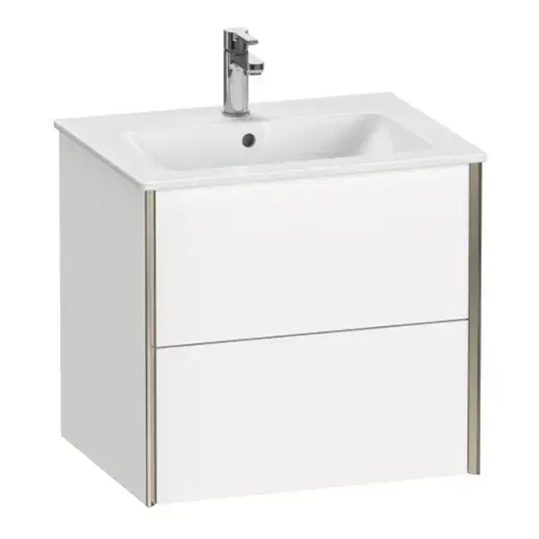 База под раковину Duravit XViu XV41250B118 белый матовый-18/рама champagne матовый-B1