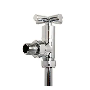 Вентиль угловой для медной трубы (комплект из 2-х штук), хром