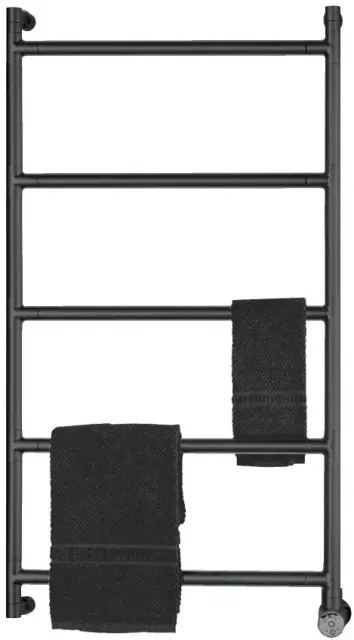 Полотенцесушитель электрический Margaroli M SERENO 572/M+Z3.BB+SELECTOR.DX BLACK BRUSHED NICKEL