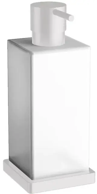 Дозатор Colombo Design LOOK B9317.BM белый матовый, стекло матовое