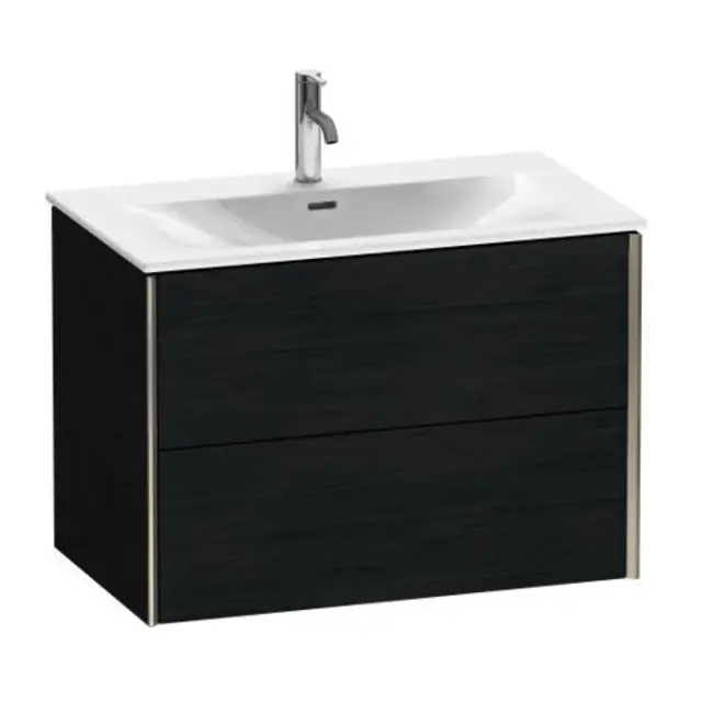 База под раковину Duravit XViu XV41340B116 Black Oak-16/рама champagne матовый-B1