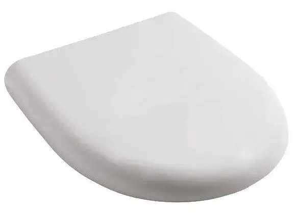 Сиденье для унитаза белый блестящий/хром