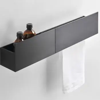 Держатель для полотенец Agape SEN ASEN0919N brushed anodised aluminium, black