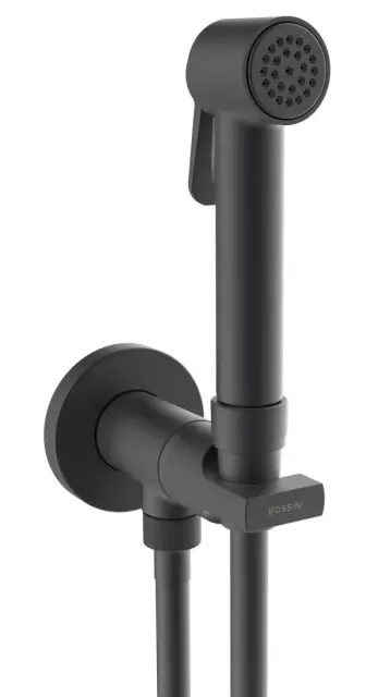 Гигиенический душ Bossini PALOMA BRASS E34007B00073015 черный матовый