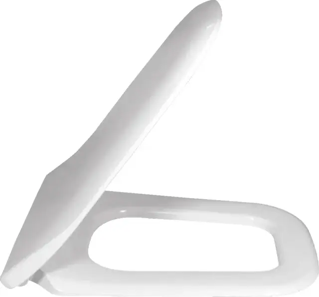 Сиденье с крышкой для компакта Slimseat, с функцией quickrelease и softclosing, 34.8*44.3, duroplast, star white ceramicplus, крепления нерж. сталь