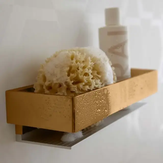 Полка для ванной Keuco EDITION 11 11158030000 алюминий серебристый анодированный/бронза матовая