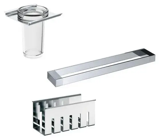 Аксессуар для ванной EMCO Emco liaison 1766 001 46 + 1720 001 30 + 1745 001 31 хром/стекло прозрачное