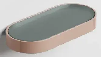 Полка для ванной Cielo ACMOV.CM+ACSO.NI CEMENTO/NINFEA