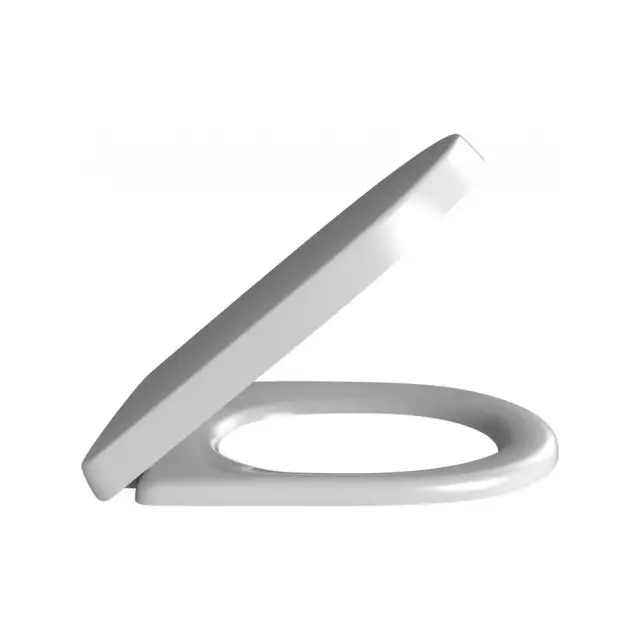 Сиденье с крышкой для унитаза, хром/белый