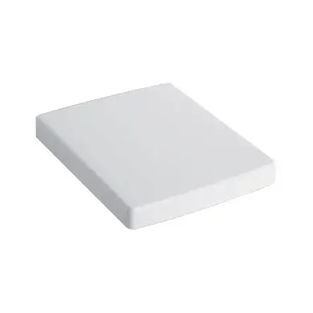 Сиденье с крышкой для унитаза, 48*38.5*4 белый, крепление - хром