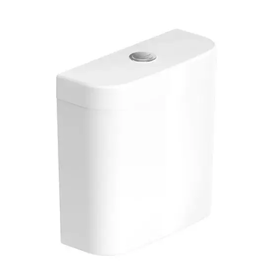 Бачок для компакта цвет - белый, покрытие - WonderGliss, кнопка - хром