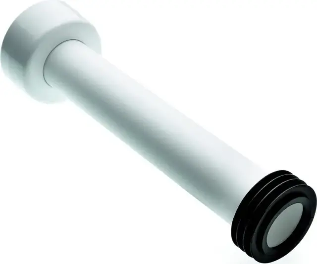 Патрубок с резиновой манжетой для подсоединения унитаза