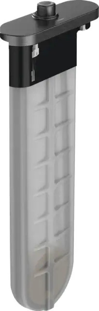 sBox Монтажная часть для душа со шлангом 145см, набортная установка шлифованный черный хром