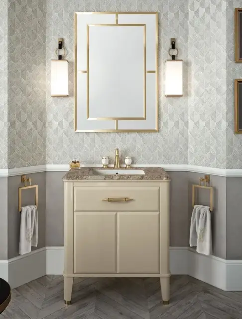 База под раковину Oasis RIVIERE 0RECM100CRG (500) структура - глянцевый лак vulcano g500, детали - хром