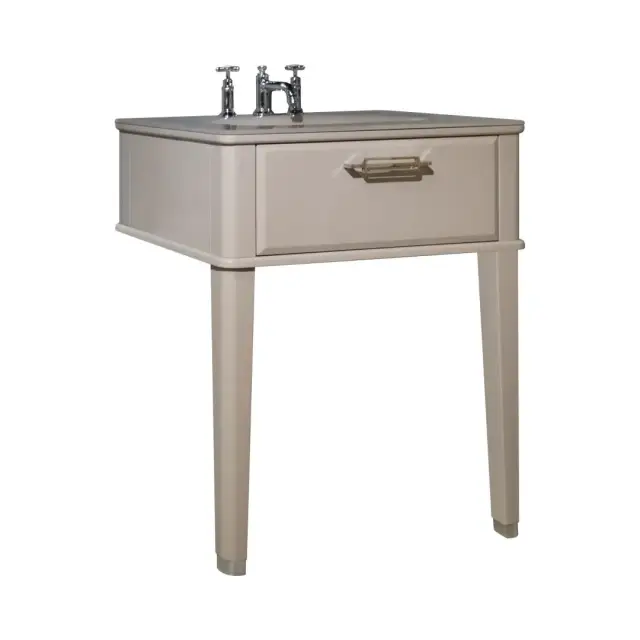 Консоль для ванной комнаты Oasis RIVIERE 0RECP077CRM (M501) структура - матовый лак tortora m501, детали - хром