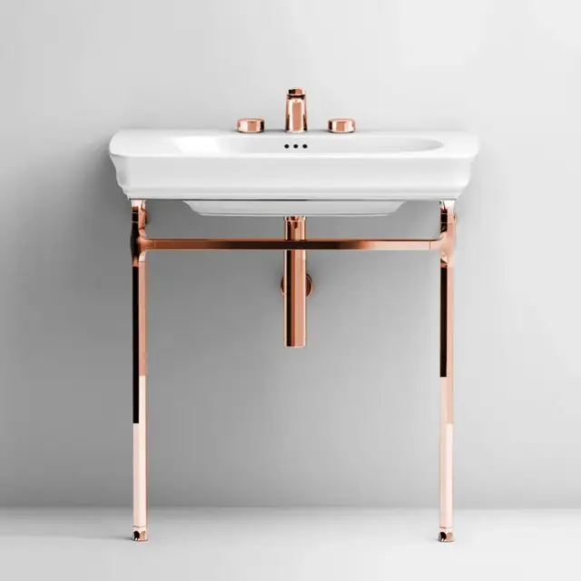 Консоль для ванной комнаты Art Ceram CIVITAS CIA001.77 розовое золото