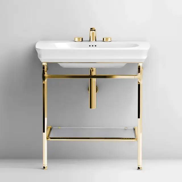 Консоль для ванной комнаты Art Ceram CIVITAS CIA003.73 золото антик