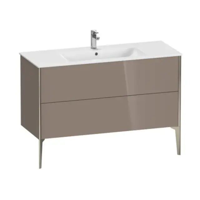 База под раковину Duravit XViu XV44840B186 Cappuccino High Gloss-86/рама champagne матовый-B1