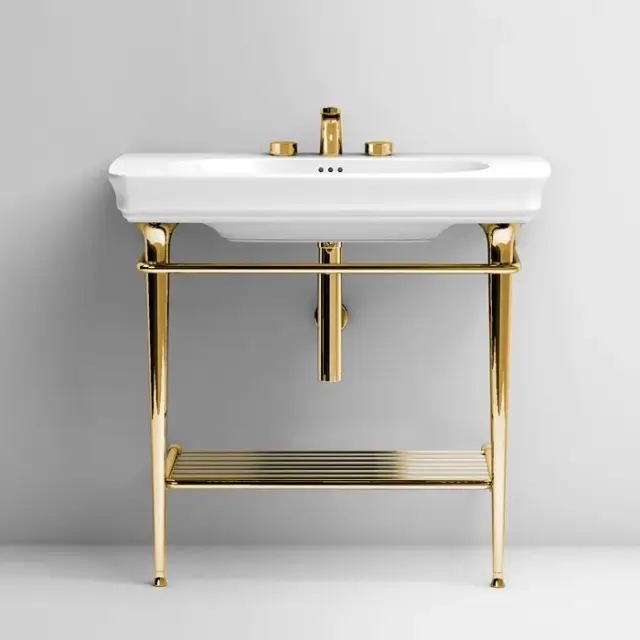 Консоль для ванной комнаты Art Ceram CIVITAS CIA008.73 золото антик