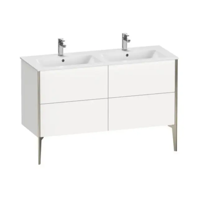 База под раковину Duravit XViu XV44850B118 белый матовый-18/рама champagne матовый-B1