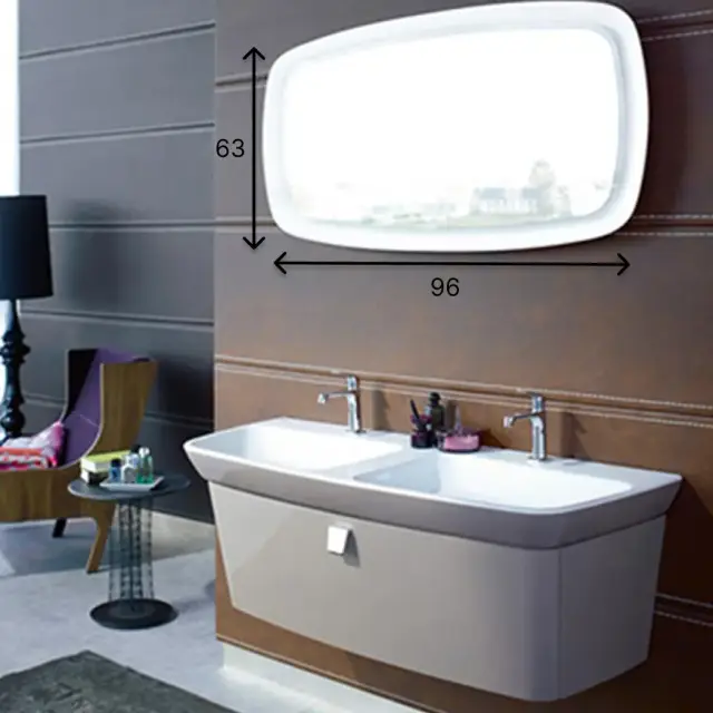 Зеркало для ванной BURGBAD Max 1 SICV090 F1039 K0012 цвет - reed high gloss