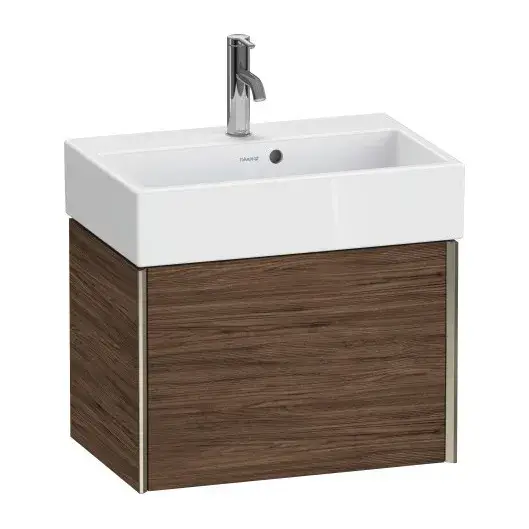 База под раковину Duravit XViu XV42160B121 Walnut Dark-21/рама champagne матовый-B1