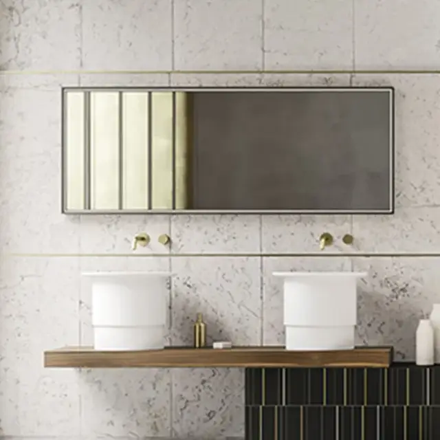 Зеркало для ванной Arbi HIDE S596+LED nero