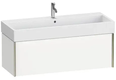 База под раковину Duravit XViu XV42380B118 белый матовый-18/рама champagne матовый-B1