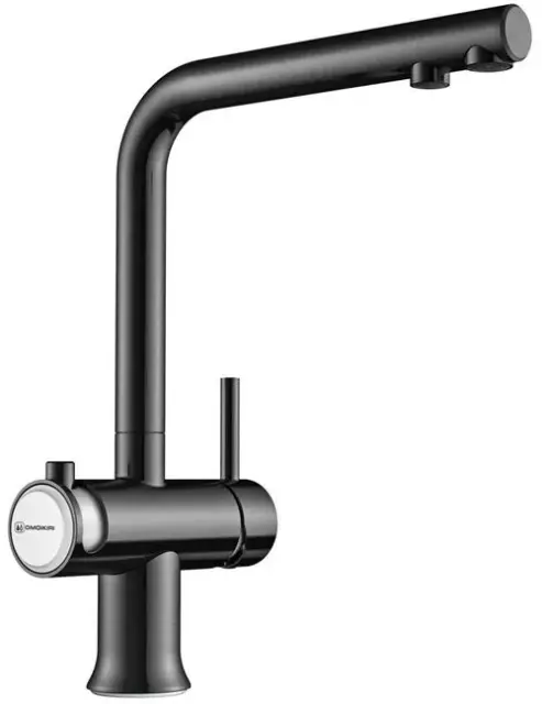 Смеситель для кухни Omoikiri Hotaru 4994053 вороненая сталь, белый GM-WH