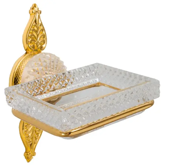 Мыльница Cristal&Bronze CYGNE FLAMANT C46-D1-516 золото