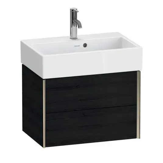 База под раковину Duravit XViu XV43160B116 Black Oak-16/рама champagne матовый-B1